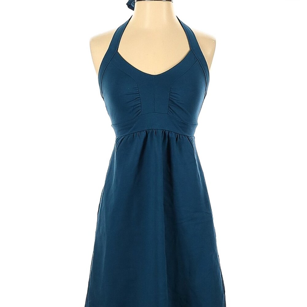 Teal Athleta Halter Dress, Small Tall